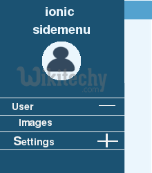  ionic javascript sidemenu